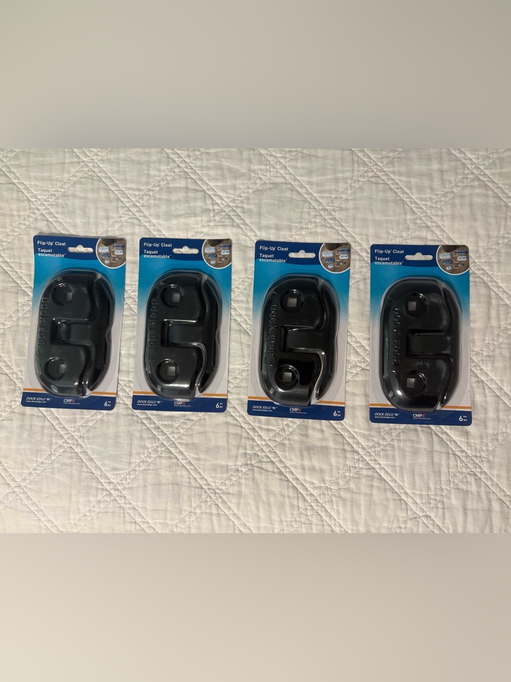 4 - Dock Edge Flip-Up Cleat - Black